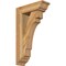 Ekena Millwork Merced Traditional Rough Sawn Bracket w/ Offset Brace, Western Red Cedar, 6"W x 18"D x 30"H BKT0604X18X30MRC01RWR - alternate 1